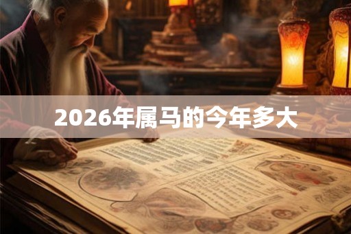 2026年属马的今年多大