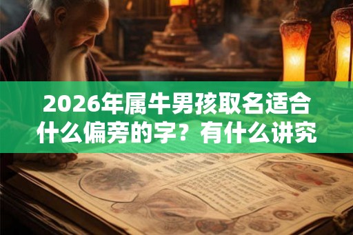 2026年属牛男孩取名适合什么偏旁的字？有什么讲究？