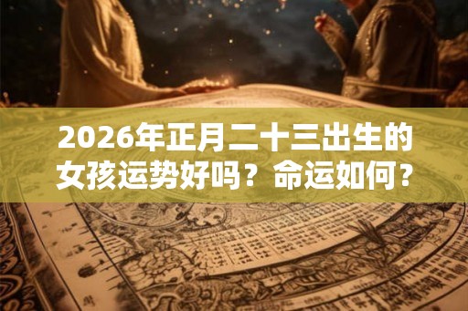 2026年正月二十三出生的女孩运势好吗？命运如何？