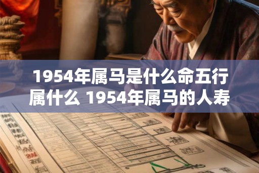 1954年属马是什么命五行属什么 1954年属马的人寿命短吗