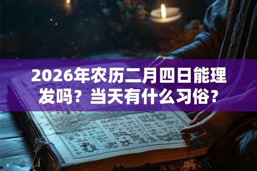 2026年农历二月四日能理发吗？当天有什么习俗？