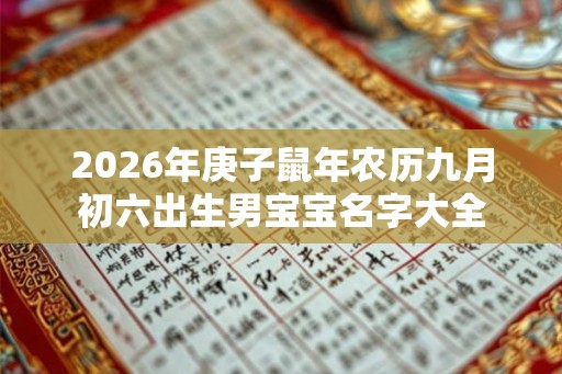 2026年庚子鼠年农历九月初六出生男宝宝名字大全