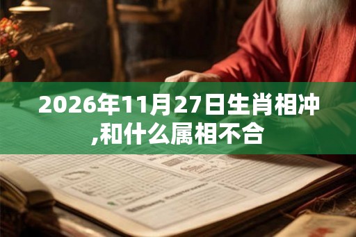2026年11月27日生肖相冲,和什么属相不合