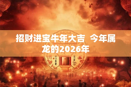 招财进宝牛年大吉  今年属龙的2026年