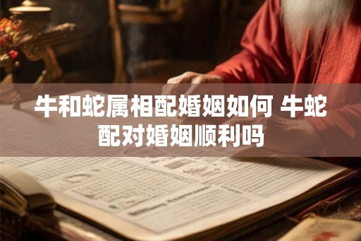 牛和蛇属相配婚姻如何 牛蛇配对婚姻顺利吗
