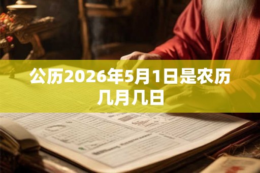 公历2026年5月1日是农历几月几日