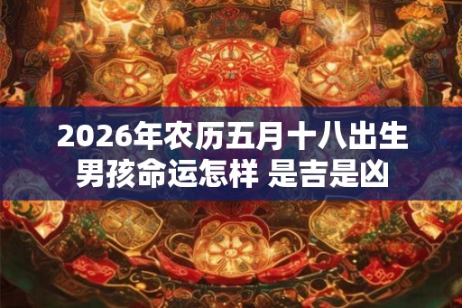 2026年农历五月十八出生男孩命运怎样 是吉是凶