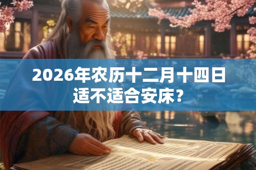 2026年农历十二月十四日适不适合安床？