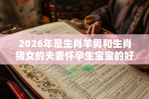 2026年是生肖羊男和生肖猪女的夫妻怀孕生宝宝的好年份吗