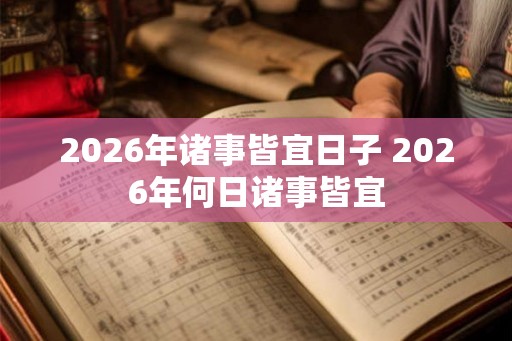2026年诸事皆宜日子 2026年何日诸事皆宜
