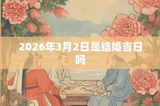 2026年3月2日是结婚吉日吗