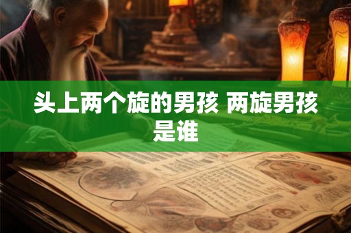 头上两个旋的男孩 两旋男孩是谁