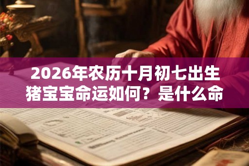 2026年农历十月初七出生猪宝宝命运如何？是什么命？