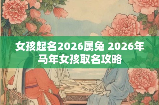 女孩起名2026属兔 2026年马年女孩取名攻略