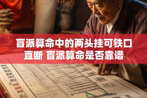 盲派算命中的两头挂可铁口直断 盲派算命是否靠谱