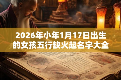 2026年小年1月17日出生的女孩五行缺火起名字大全