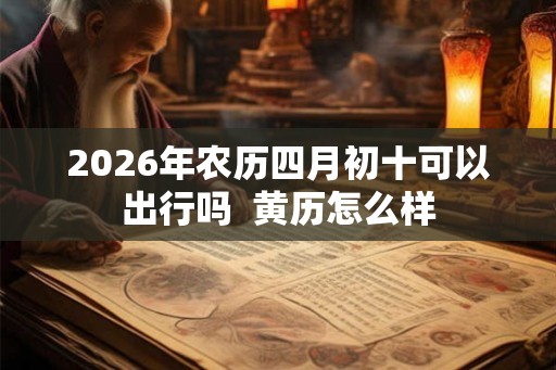 2026年农历四月初十可以出行吗  黄历怎么样