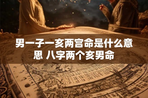 男一子一亥两宫命是什么意思 八字两个亥男命
