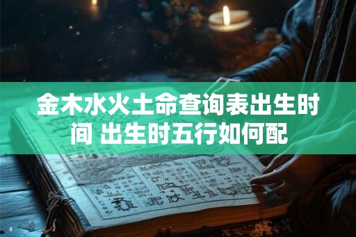 金木水火土命查询表出生时间 出生时五行如何配 金木水火土命查询表出生时间 出生时五行如何配