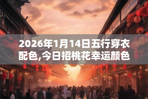 2026年1月14日五行穿衣配色,今日招桃花幸运颜色