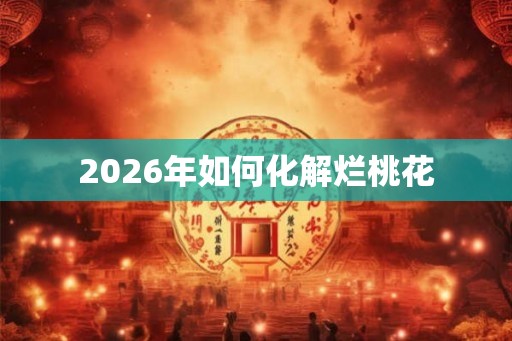 2026年如何化解烂桃花 2026年如何化解烂桃花