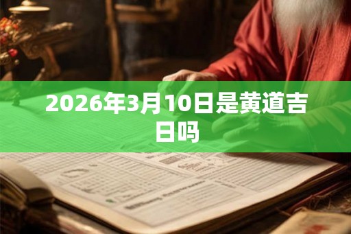 2026年3月10日是黄道吉日吗 2026年3月10日是黄道吉日吗