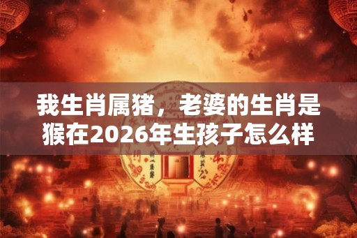 我生肖属猪，老婆的生肖是猴在2026年生孩子怎么样？