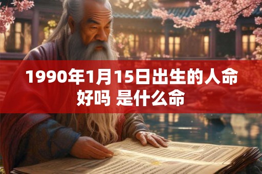 1990年1月15日出生的人命好吗 是什么命