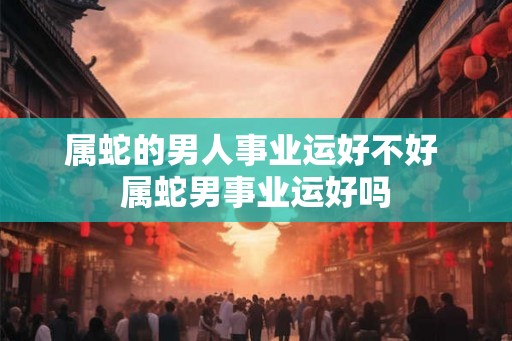 属蛇的男人事业运好不好 属蛇男事业运好吗