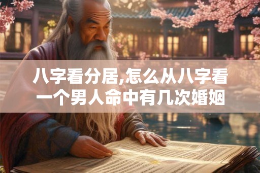 八字看分居,怎么从八字看一个男人命中有几次婚姻