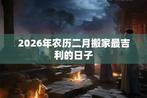 2026年农历二月搬家最吉利的日子