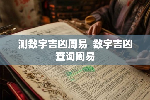 测数字吉凶周易  数字吉凶查询周易