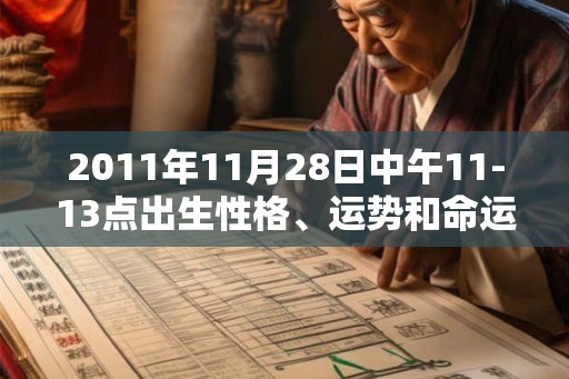 2011年11月28日中午11-13点出生性格、运势和命运