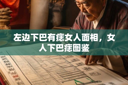 左边下巴有痣女人面相,女人下巴痣图鉴 左边下巴有痣女人面相,女人下巴痣图鉴