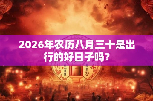 2026年农历八月三十是出行的好日子吗？