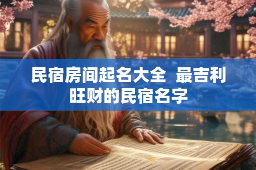 民宿房间起名大全 最吉利旺财的民宿名字 民宿房间起名大全 最吉利旺财的民宿名字