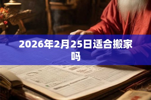 2026年2月25日适合搬家吗