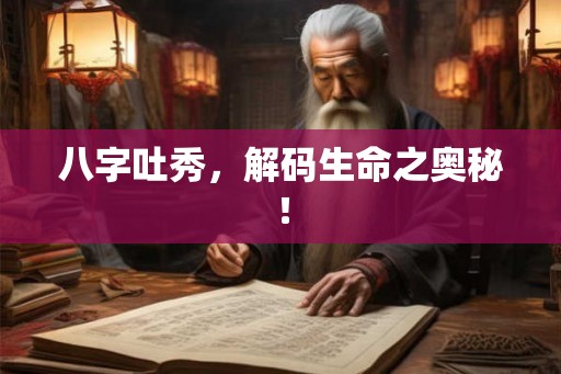 八字吐秀，解码生命之奥秘！