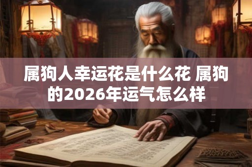 属狗人幸运花是什么花 属狗的2026年运气怎么样 属狗人幸运花是什么花 属狗的2026年运气怎么样