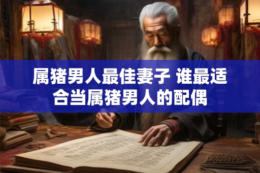 属猪男人最佳妻子 谁最适合当属猪男人的配偶