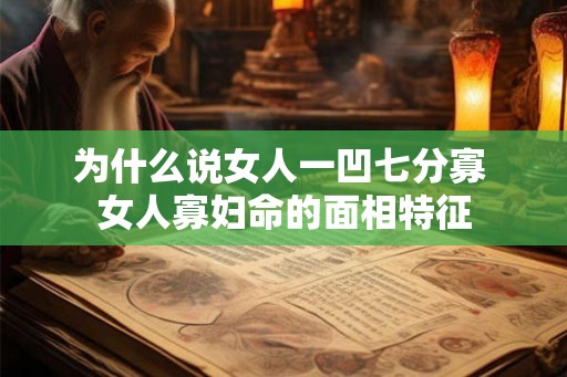 为什么说女人一凹七分寡 女人寡妇命的面相特征