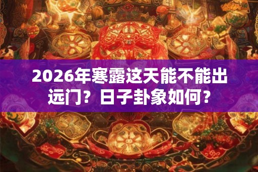 2026年寒露这天能不能出远门？日子卦象如何？