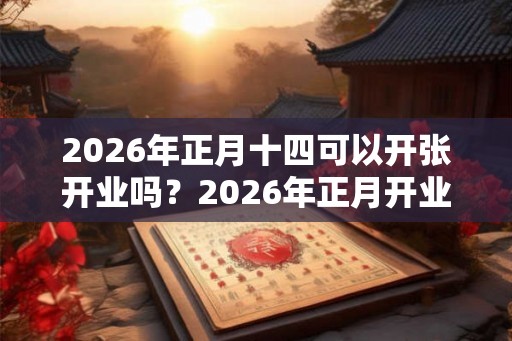 2026年正月十四可以开张开业吗?2026年正月开业吉日有几天? 2026年正月十四可以开张开业吗?2026年正月开业吉日有几天?