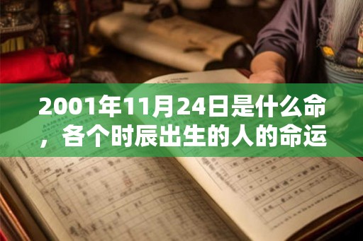 2001年11月24日是什么命，各个时辰出生的人的命运