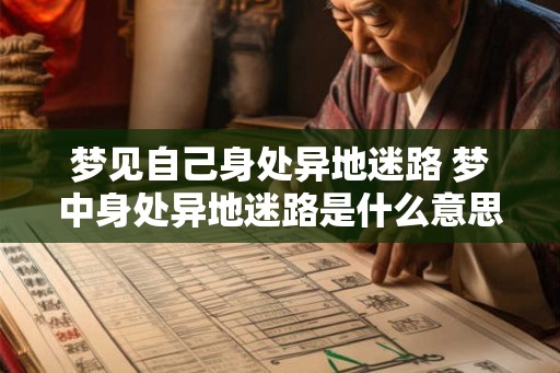 梦见自己身处异地迷路 梦中身处异地迷路是什么意思 梦见自己身处异地迷路 梦中身处异地迷路是什么意思