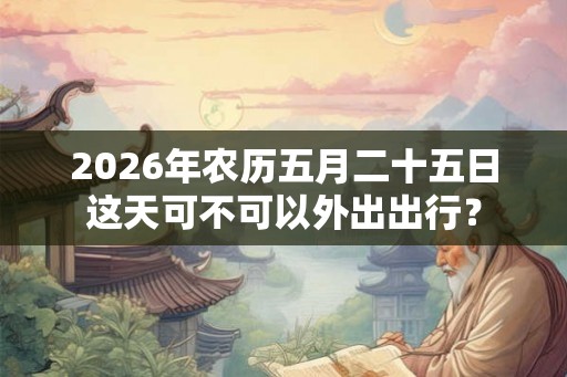 2026年农历五月二十五日这天可不可以外出出行？