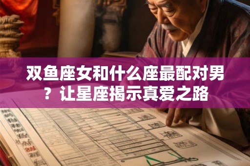 双鱼座女和什么座最配对男？让星座揭示真爱之路