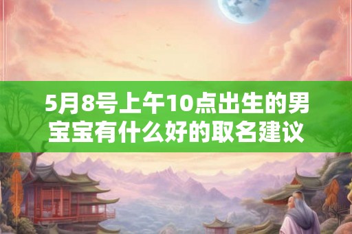5月8号上午10点出生的男宝宝有什么好的取名建议