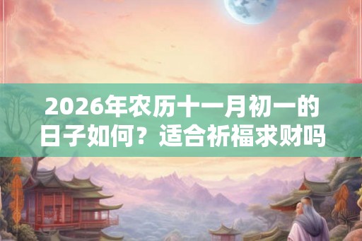 2026年农历十一月初一的日子如何?适合祈福求财吗? 2026年农历十一月初一的日子如何?适合祈福求财吗?