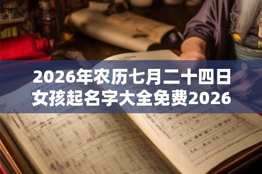 2026年农历七月二十四日女孩起名字大全免费2026年